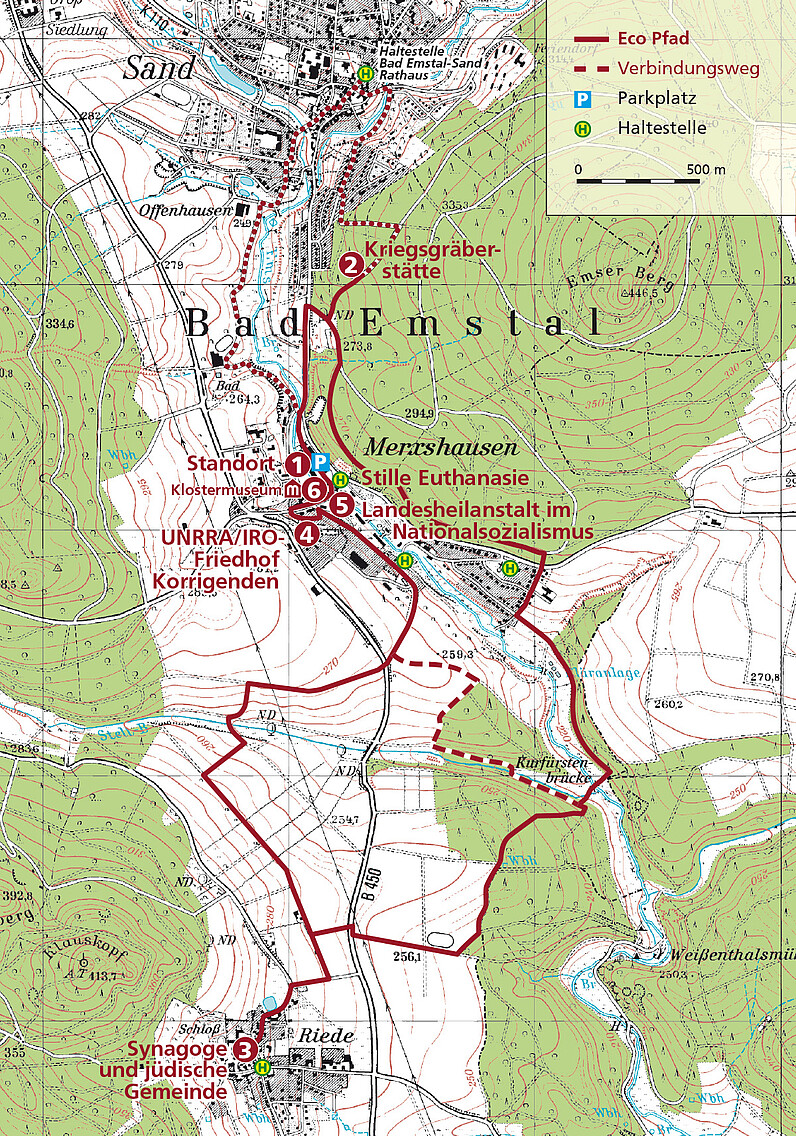 Eco Pfad Friedenspädagogik Karte